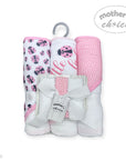 M/C 3PC HOODED TOWELS AND 3PC FACECLOTHS LADYBUG