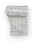 M/C PRINTED FLANNEL BLANKET GIRL'S LOVE YOU