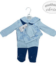 INF BOYS 5PC AIRFORCE SAILOR SET 3-6M