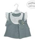 M/C COTTON LINEN 2PC SET SUMMER DIP 9M