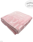 BABY MINK BLANKET - PINK ABC