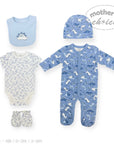 5PC STARTER PACKS BLUE DINO NEWBORN