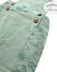 M/C MUSLIN DUNGAREE SET SUMMER DIP 12M