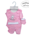 INF 100% COTTON 5PC GROWER SET 'CUTER EVERYDAY PINK' 0-3
