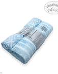 M/C 2 MUSLIN SWADDLE BLANKETS BLUE