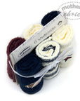 100% COTTON 6 PACK FACECLOTH SETS 'FOOTBALL/STAR'