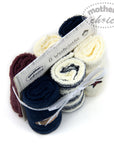 100% COTTON 6 PACK FACECLOTH SETS 'FOOTBALL/STAR'