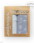 M/C BAMBOO 2PK JERSEY WRAP GREY