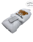 M/C HOODED TOWEL AND BIB I LOVE MAMA BEAR
