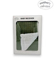 M/C SHERPA FLEECE BLANKET BOX SAGE