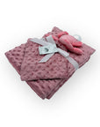 M/C BUBBLE SHERPA RECEIVER WITH SECURITY BLANKET PINK