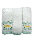 3 PACK EMBROIDED FACECLOTH SET