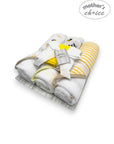 M/C 3PC HOODED TOWELS AND 3PC FACECLOTHS SWEET AS HONEY