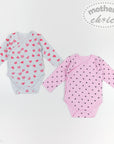 2 PACK BODYSUITS - HEARTS