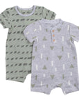 INFANT'S 2 PACK ROMPERS 'SKETCH BOOK' 0-3M