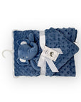 M/C BUBBLE SHERPA RECEIVER WITH SECURITY BLANKET BLUE
