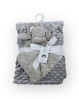 M/C BUBBLE SHERPA RECEIVER WITH SECURITY BLANKET GREY