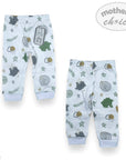 M/C 2 PACK LEGGINGS 'MINT ART' 0-3M