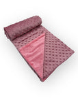M/C BUBBLE SHERPA RECEIVER WITH SECURITY BLANKET PINK