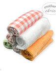 M/C 6 PACK WASHCLOTH SET PEACH FRUIT