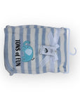 M/C PRINTED FLANNEL BLANKET BOY'S ELEPHANT