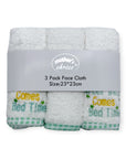 3 PACK EMBROIDED FACECLOTH SET