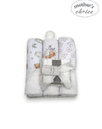 M/C 3PC HOODED TOWELS AND 3PC FACECLOTHS BROWN BEAR