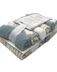MC 12 PACK FACECLOTH SETS 'RAINBOW/ELIE-GREY/STONE'