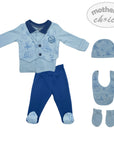 INF BOYS 5PC AIRFORCE SAILOR SET 3-6M