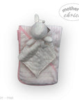 M/C SHERPA BLANKET & RABBIT DUDU PINK