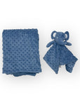M/C BUBBLE SHERPA RECEIVER WITH SECURITY BLANKET BLUE