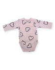 2 PACK BODYSUITS GIRLS 'HEART/POLKA'