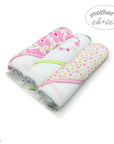 M/C 3PC HOODED TOWELS AND 3PC FACECLOTHS SO LOVED PINK ROSES