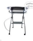 FOLDABLE BABY BATHTUB WITH THERMOMETER AND STAND