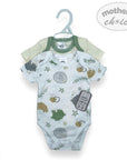M/C 2 PACK ROMPER 'MINT ART' 3-6M