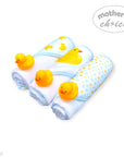 M/C 3 HOODED TOWELS & 3 SQUEAKYS