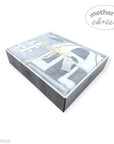MOTHERS CHOICE INFANTS CUTWORK BLANKET HOUSE GREY/WHITE