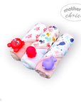 M/C 3 HOODED TOWELS & 3 SQUEAKYS