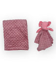 M/C BUBBLE SHERPA RECEIVER WITH SECURITY BLANKET PINK