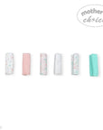 M/C 6 PACK WASHCLOTH SET PINK RAINBOW