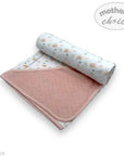 M/C QUILTED RECEIVER 'PINK/STONE RAINBOW'