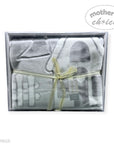 MOTHERS CHOICE INFANTS CUTWORK BLANKET HOUSE GREY/WHITE