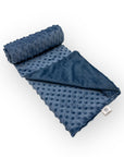 M/C BUBBLE SHERPA RECEIVER WITH SECURITY BLANKET BLUE