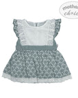 M/C COTTON S/S LINEN DRESS SUMMER DIP 18M