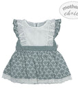 M/C COTTON S/S LINEN DRESS SUMMER DIP 9M
