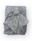 M/C BUBBLE SHERPA RECEIVER WITH SECURITY BLANKET GREY