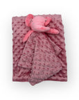 M/C BUBBLE SHERPA RECEIVER WITH SECURITY BLANKET PINK