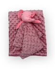 M/C BUBBLE SHERPA RECEIVER WITH SECURITY BLANKET PINK