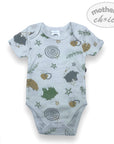 M/C 2 PACK ROMPER 'MINT ART' 3-6M