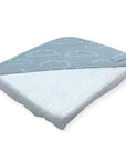 M/C BAMBOO HOODED TOWEL BLUE